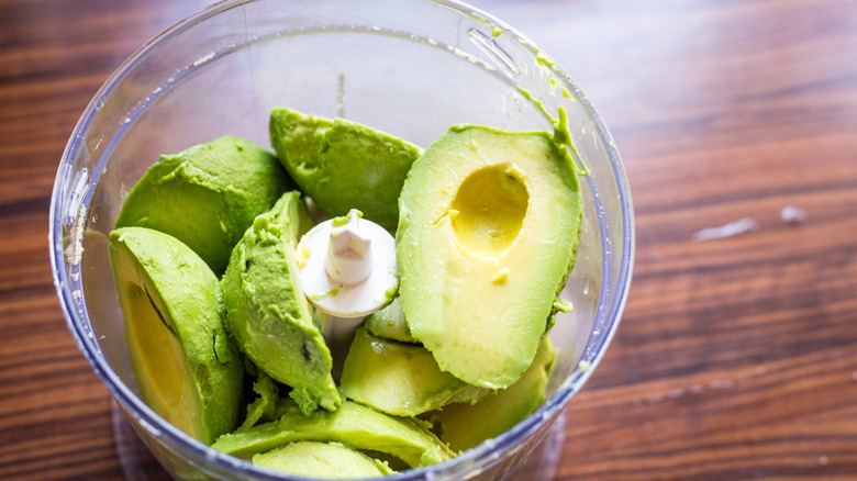 Avocado in blender