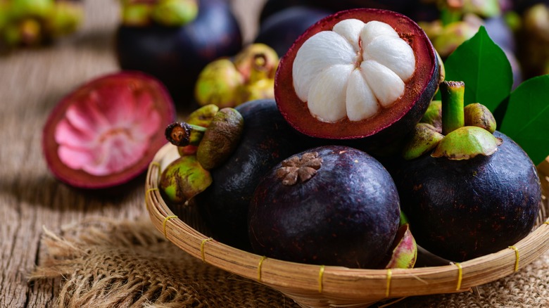 Bowl of mangosteens
