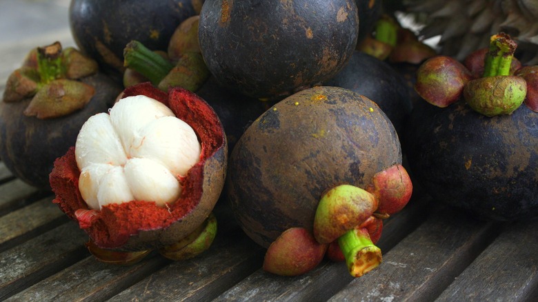Pile of mangosteens