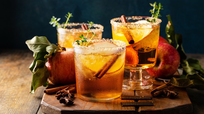 Apple cider margaritas