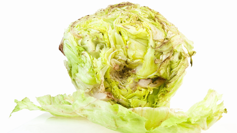 Rusting lettuce head