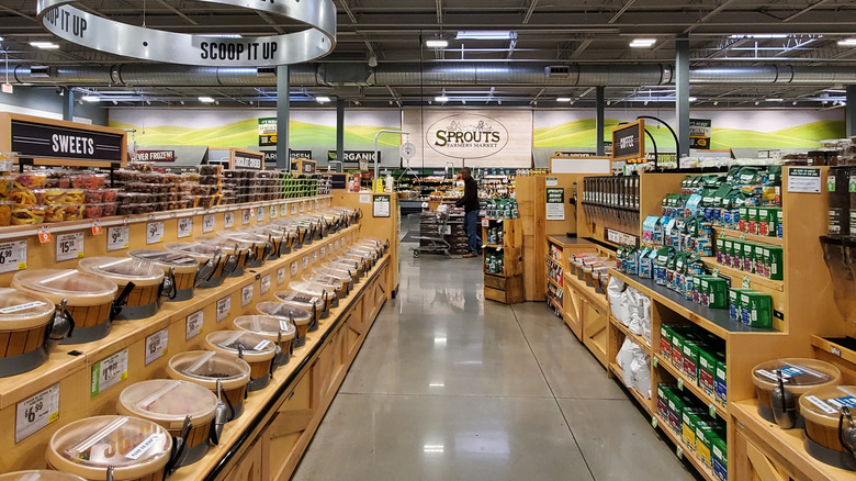 The interior of Sprouts grocery store