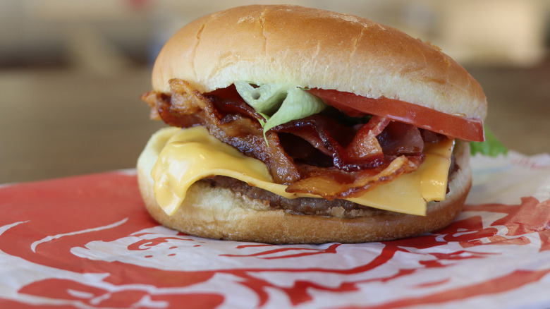 Bacon cheeseburger at Wendy's.