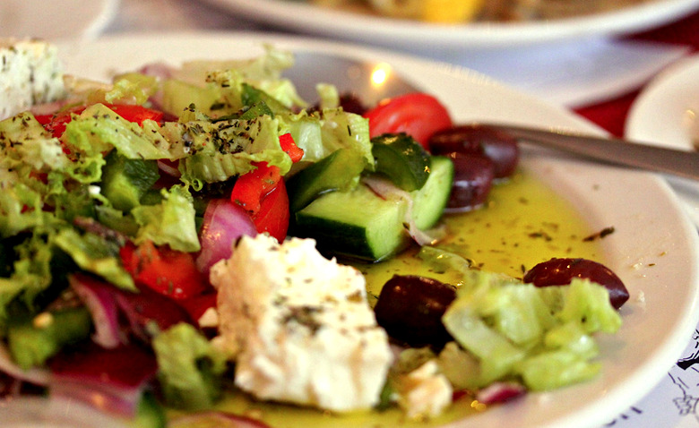 And the gods sent down a Greek salad, so that mortals might taste its mighty goodness.