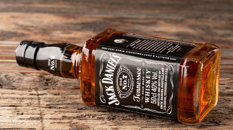 A bottle of Jack Daniel's.