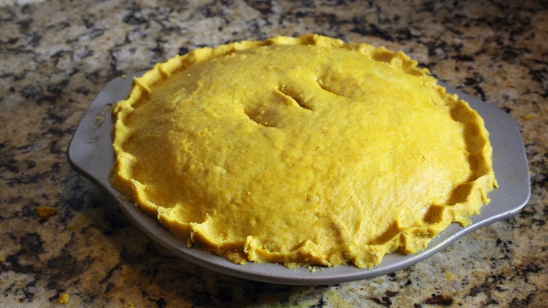 pot pie ready for the oven