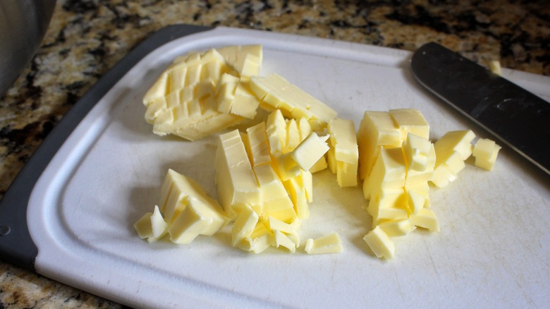 cubed butter