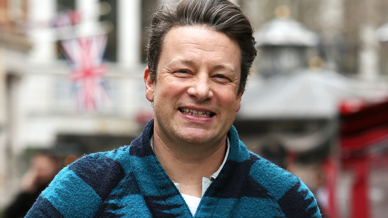 Jamie Oliver smiling