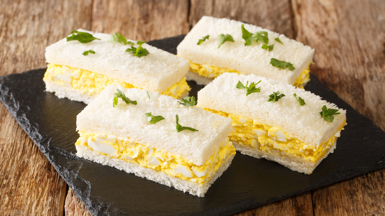 Japanese egg salad sandwiches 