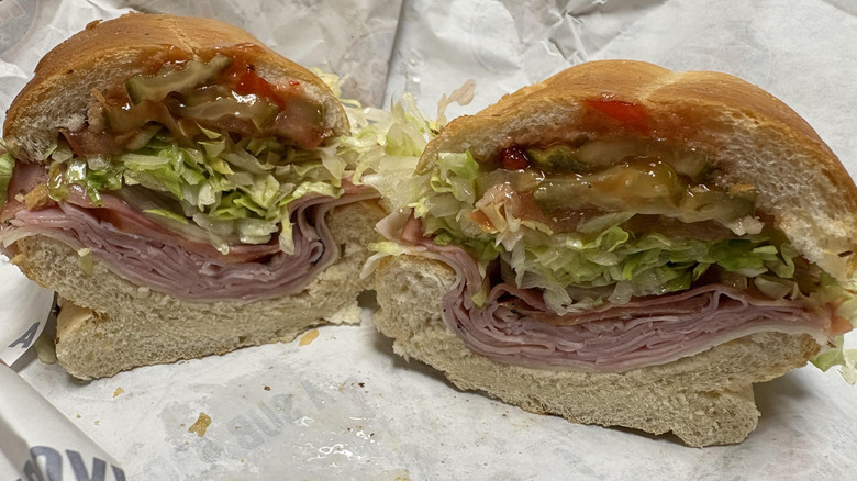 The Number Four at Jersey Mike's with pickles and Chopped Pepper Relish