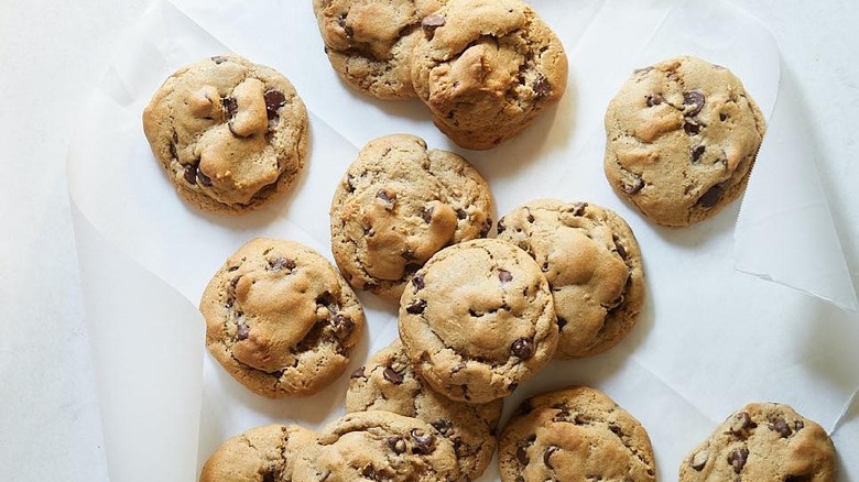 batch of chocolate chip cookies