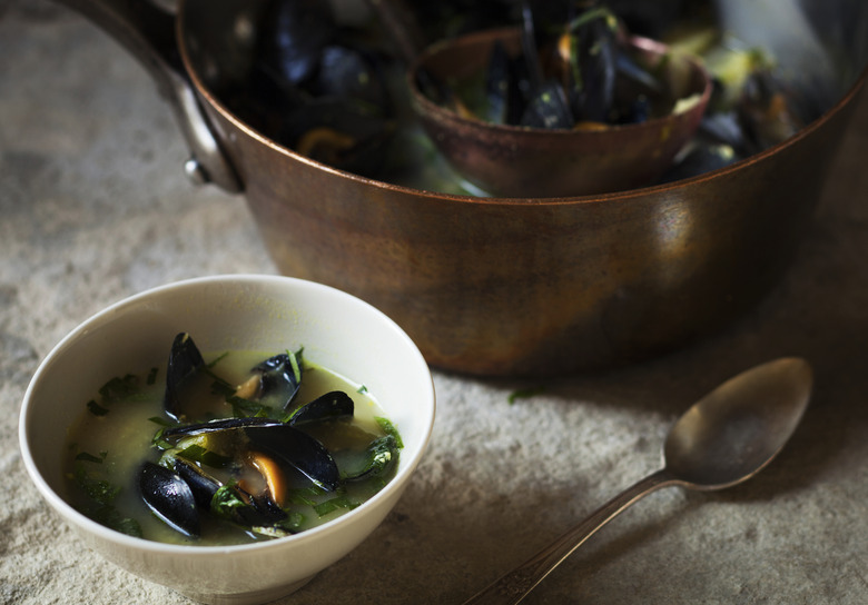 John Besh's Mussel & Swiss Chard Soup Recipe