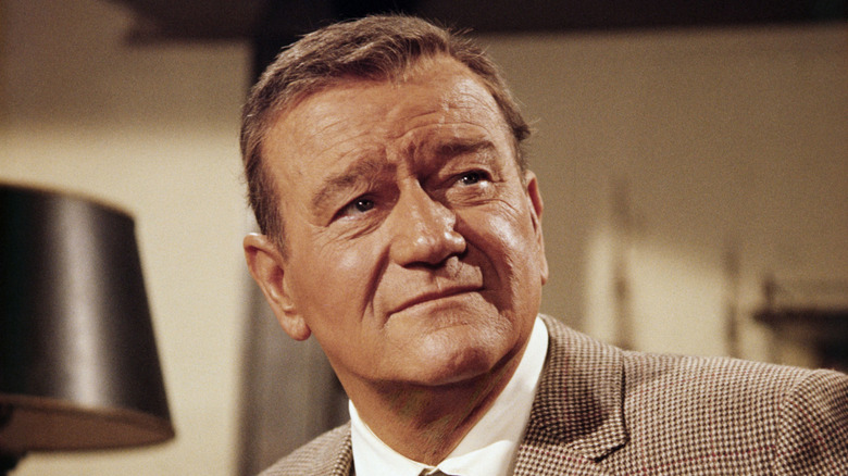 John Wayne on a set