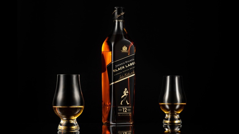 A bottle of Johnnie Walker Black Label.