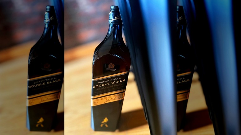 A bottle of Johnnie Walker Double Black.
