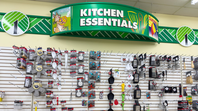Dollar Tree's 'Kitchen Essentials' display