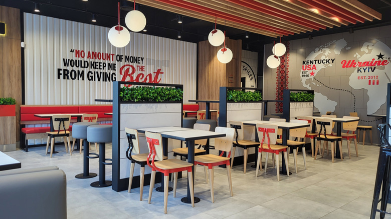 KFC Original interior dinign room