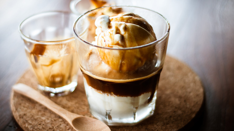 Affogato in glass