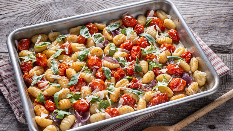 Sheet pan gnocchi and tomatoes