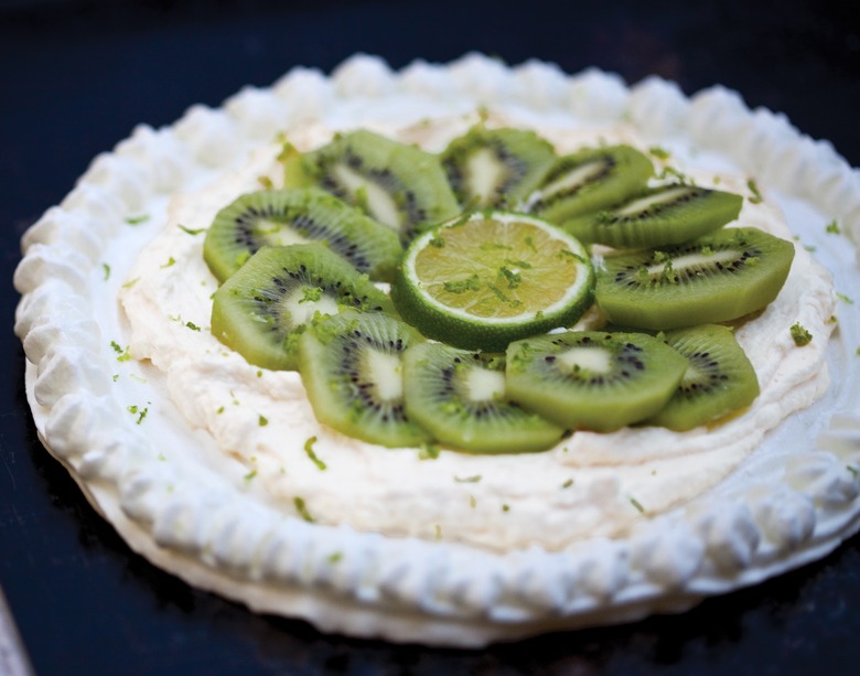 Kiwi Pavlova With Lime Zest Recipe