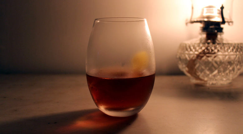The cocktail uses a quarter ounce each of Fernet Branca, Maraschino liqueur and grenadine.