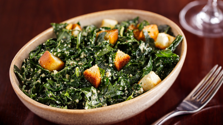Kale caesar salad