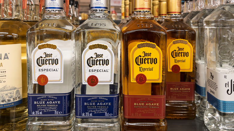 Jose Cuervo tequila bottles for sale.
