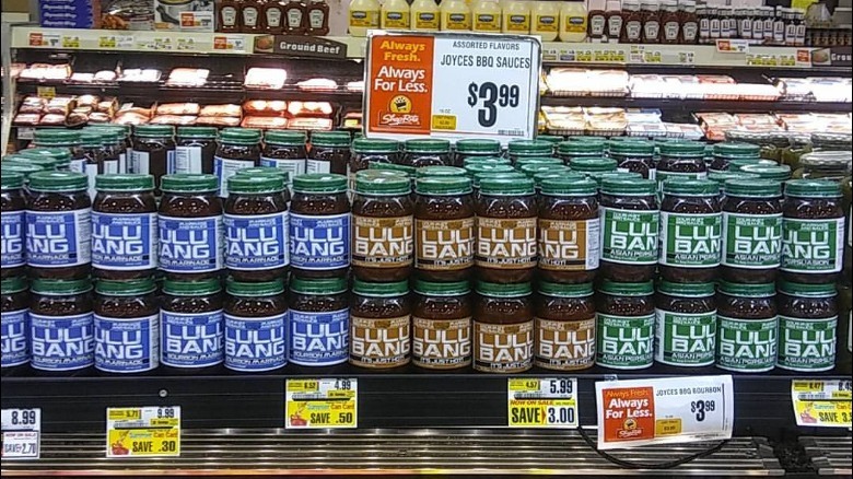 Lulu Bang's sauces at a ShopRite store