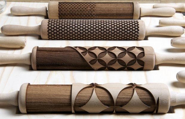 Major Lasers! Check Out This Badass Set Of Laser-Cut Rolling Pins.