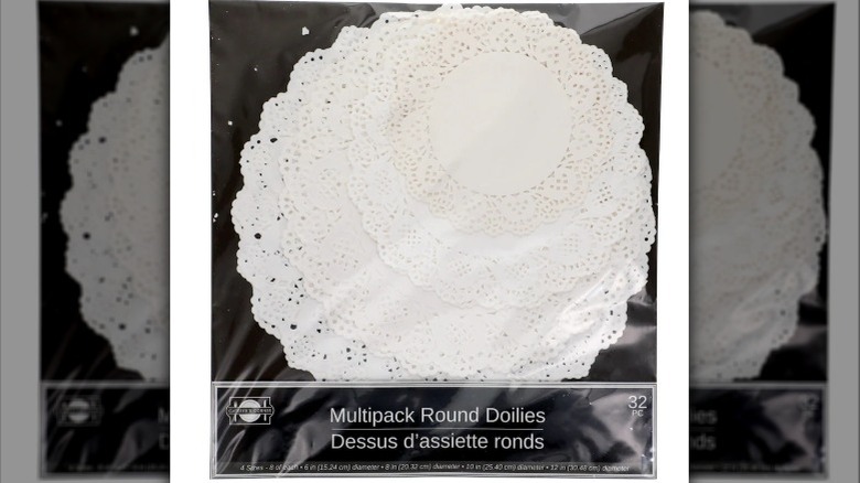 Dollar Tree round paper doilies