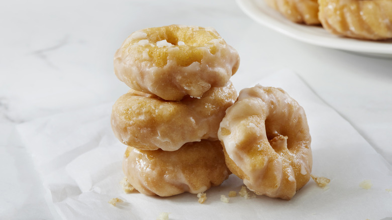 doughnuts with a sugar glaze