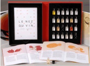 This kit is designed to help people learn how to better recognize and express what they're tasting in a glass of wine.
