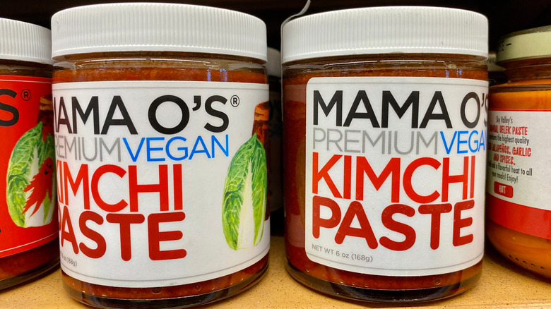 Mama O's jarred premium kimchi paste