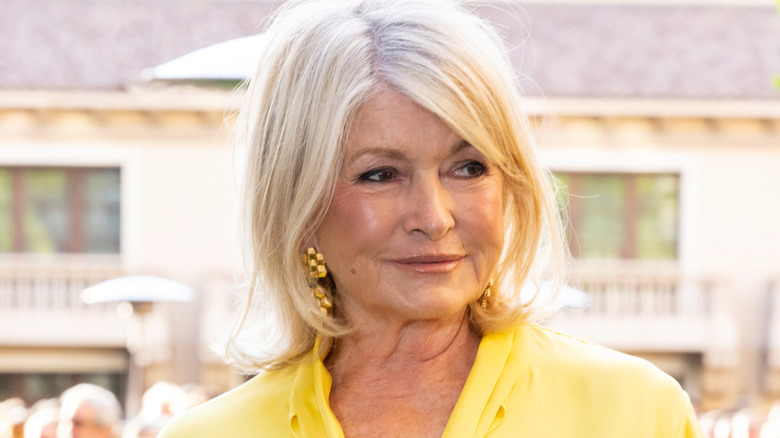 Martha Stewart smiling at an outdoor venue