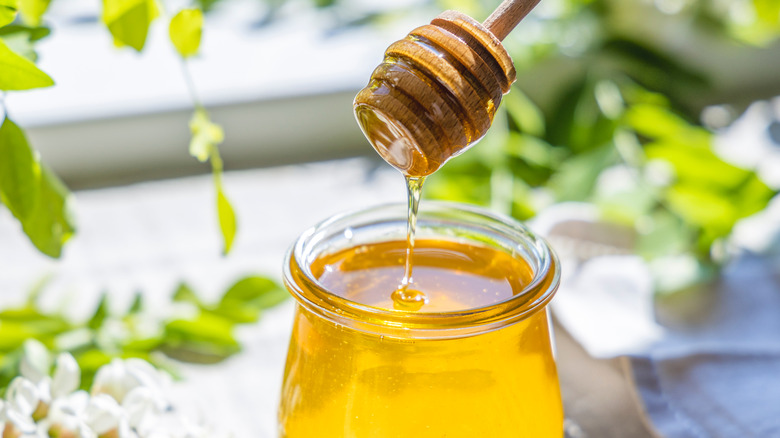 Honey with honey wand