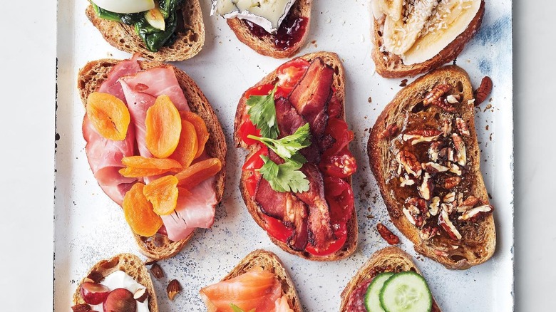 Martha Stewart's breakfast bruschetta bar