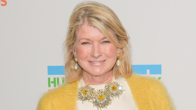 Martha Stewart smiling on red carpet