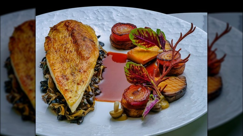 Roasted chicken with sides