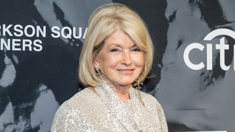 Martha Stewart smiling at an event's red carpet