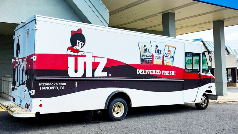 Utz potato chip delivery truck
