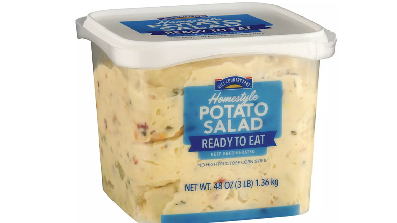 Container of Hill Country Fare potato salad