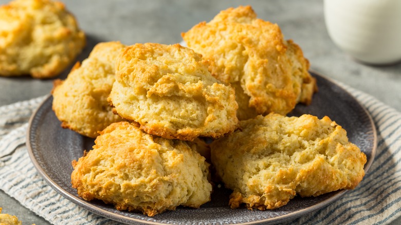 Plate of biscuits