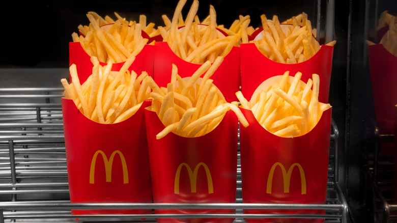 McDonald's fries ready to be served.