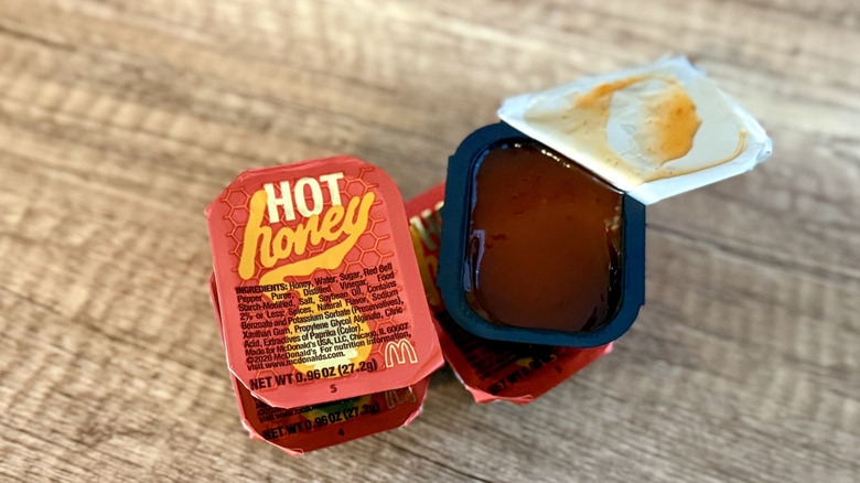 McDoald's hot honey dip cup