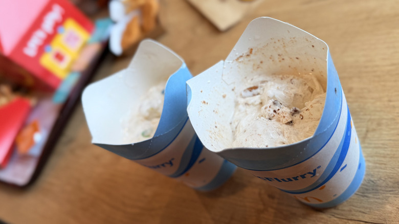 McDonald's Hershey's S'mores McFlurry with food