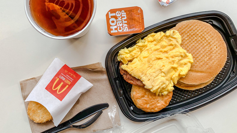 McDonald's Big Breakfast with scrambled eggs.