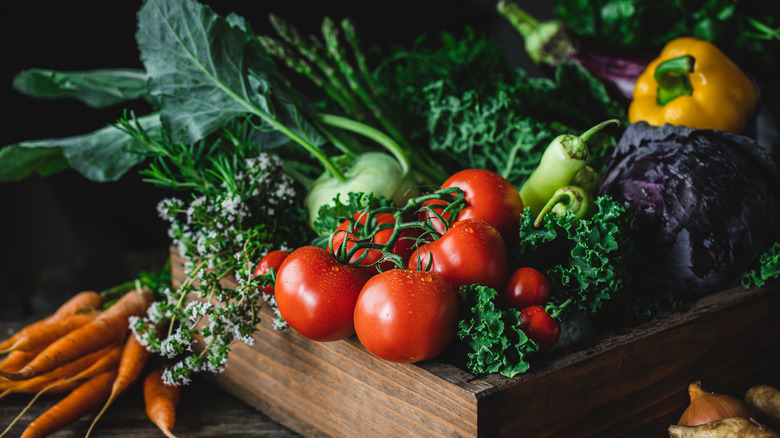 crate of fresh produce