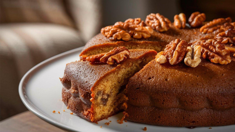 sliced Torta di noci