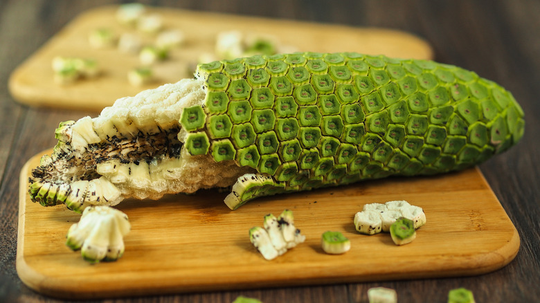 Ripe "Monstera deliciosa" fruit