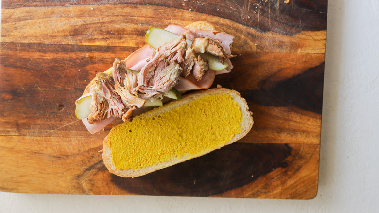 Building a Cuban sandwich